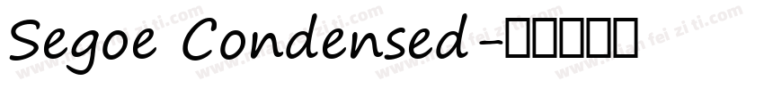 Segoe Condensed字体转换